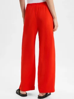 Msch Copenhagen Hosen<Damen Sommerhose - MSCHHenra Ladonna rot strukturiert