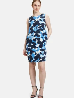 Betty & Co Kleider<Damen Sommerkleid blau gemustert