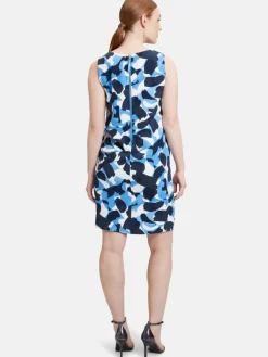 Betty & Co Kleider<Damen Sommerkleid blau gemustert