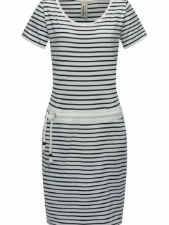 Ragwear Kleider<Damen Sommerkleid - Baomi weiß gestreift