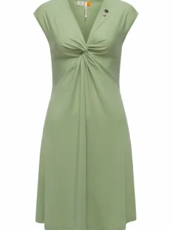 Ragwear Kleider<Damen Sommerkleid - Comfrey Solid grün uni