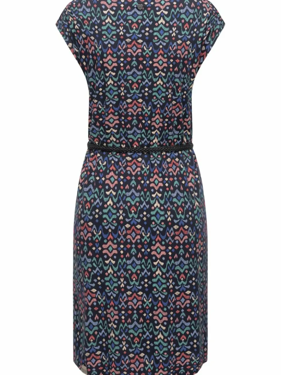Ragwear Kleider<Damen Sommerkleid - Lilithe Ikat marine gemustert