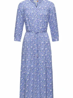 Ragwear Kleider<Damen Sommerkleid - Meve blau gemustert