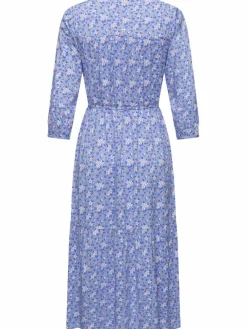 Ragwear Kleider<Damen Sommerkleid - Meve blau gemustert
