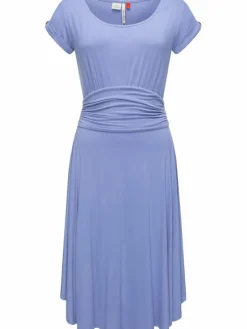 Ragwear Kleider<Damen Sommerkleid - Yvone Solid blau uni