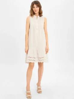 Damen Cartoon Kleider>Damen Sommerkleid aus Leinen