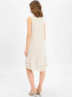 Damen Cartoon Kleider>Damen Sommerkleid aus Leinen