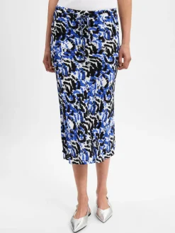 Marie Lund Röcke<Damen Sommerrock royal weiß gemustert