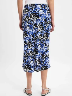 Marie Lund Röcke<Damen Sommerrock royal weiß gemustert