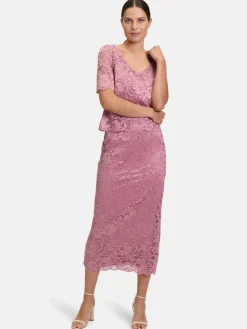 Damen Vera Mont Röcke>Damen Spitzenrock