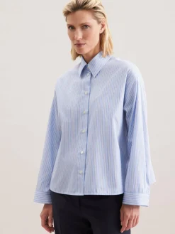 Damen Seidensticker Blusen>Damen Stehkragenbluse - Gestreift