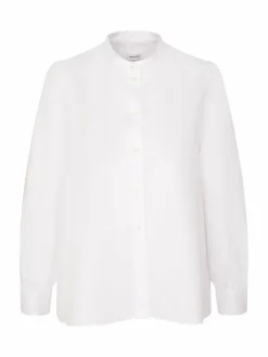 Seidensticker Blusen<Damen Stehkragenbluse - Uni weiß uni