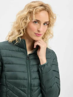 s.Oliver Jacken & Westen<Damen Steppjacke tanne uni
