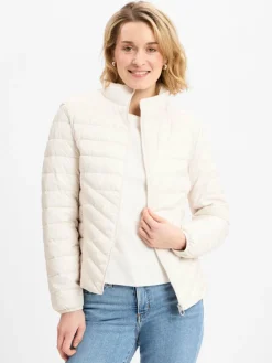 s.Oliver Jacken & Westen<Damen Steppjacke ecru uni