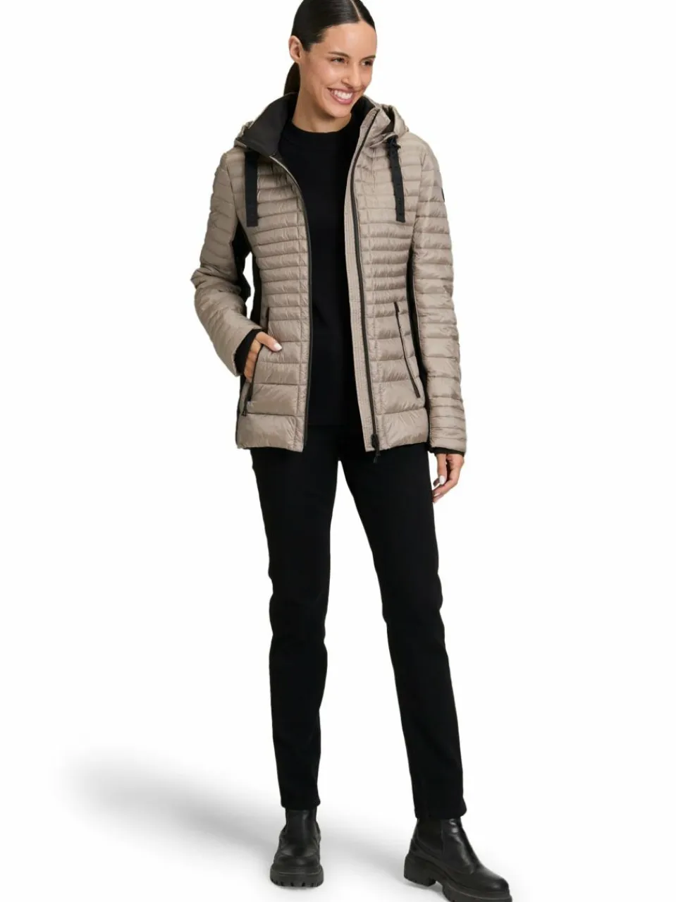 Gil Bret Jacken & Westen<Damen Steppjacke taupe uni