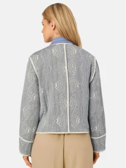 Masai Jacken & Westen<Damen Steppjacke blau bedruckt