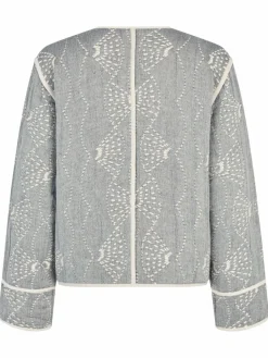 Masai Jacken & Westen<Damen Steppjacke blau bedruckt