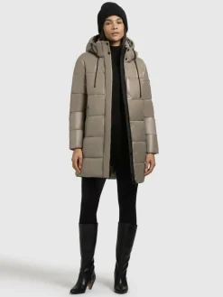 Khujo Jacken & Westen<Damen Steppjacke - Jadet2-YM beige uni