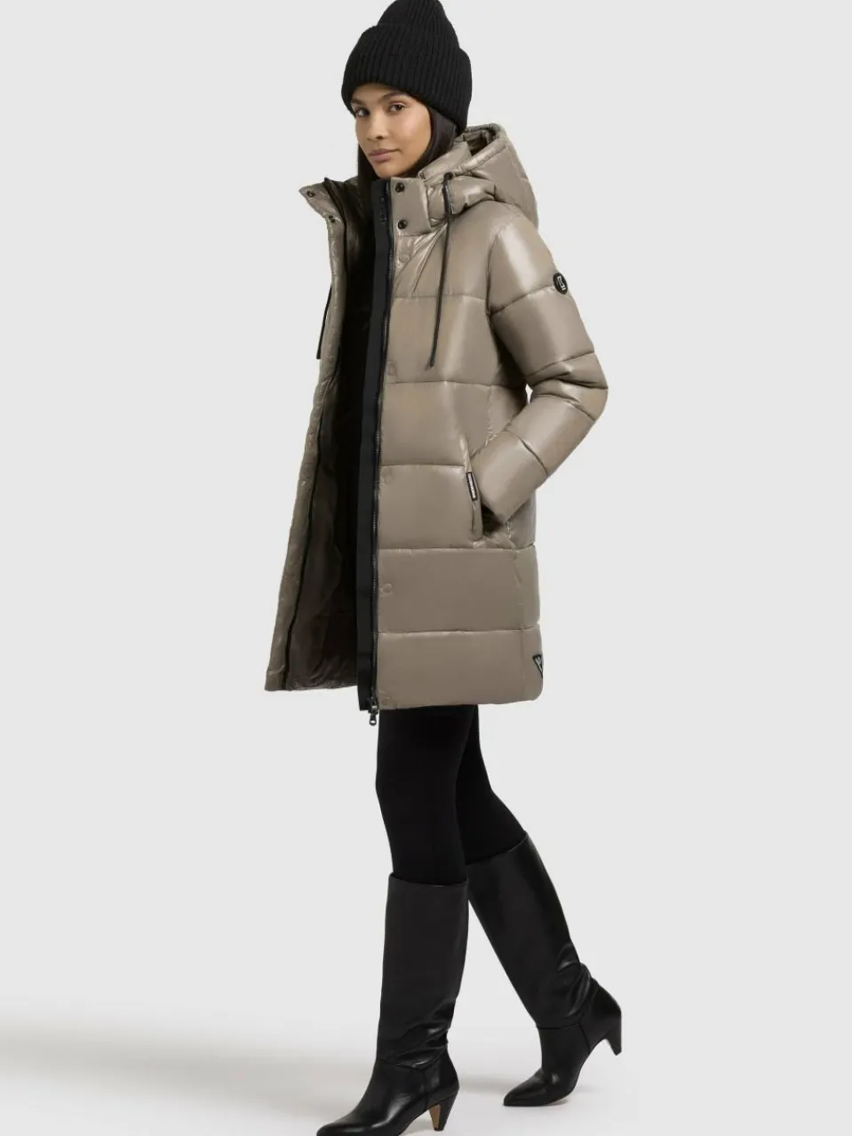 Khujo Jacken & Westen<Damen Steppjacke - Jadet2-YM beige uni