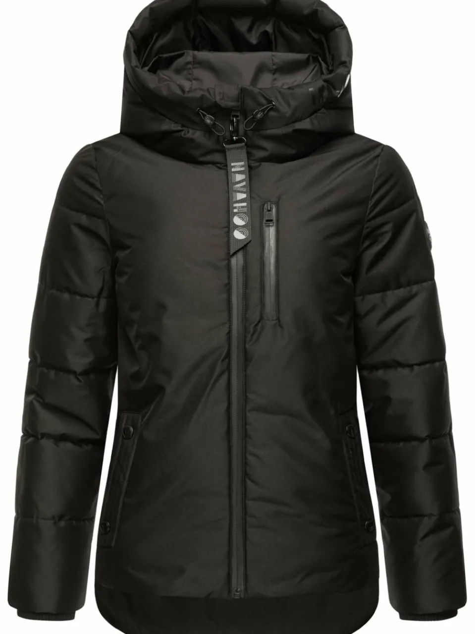 Navahoo Jacken & Westen<Damen Steppjacke - Krümelein schwarz uni