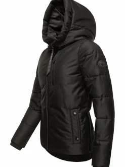 Navahoo Jacken & Westen<Damen Steppjacke - Krümelein schwarz uni