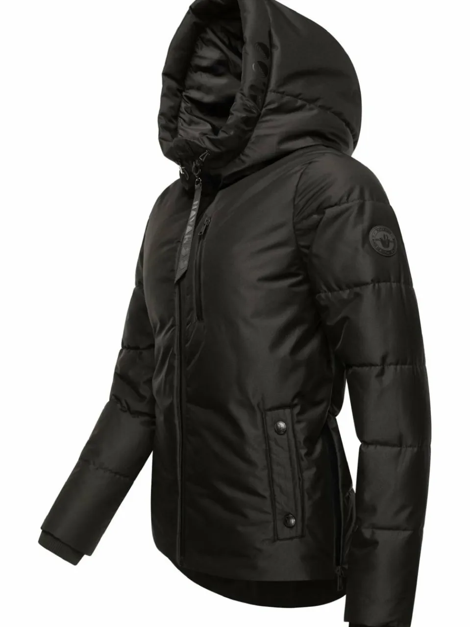 Navahoo Jacken & Westen<Damen Steppjacke - Krümelein schwarz uni