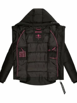 Navahoo Jacken & Westen<Damen Steppjacke - Krümelein schwarz uni