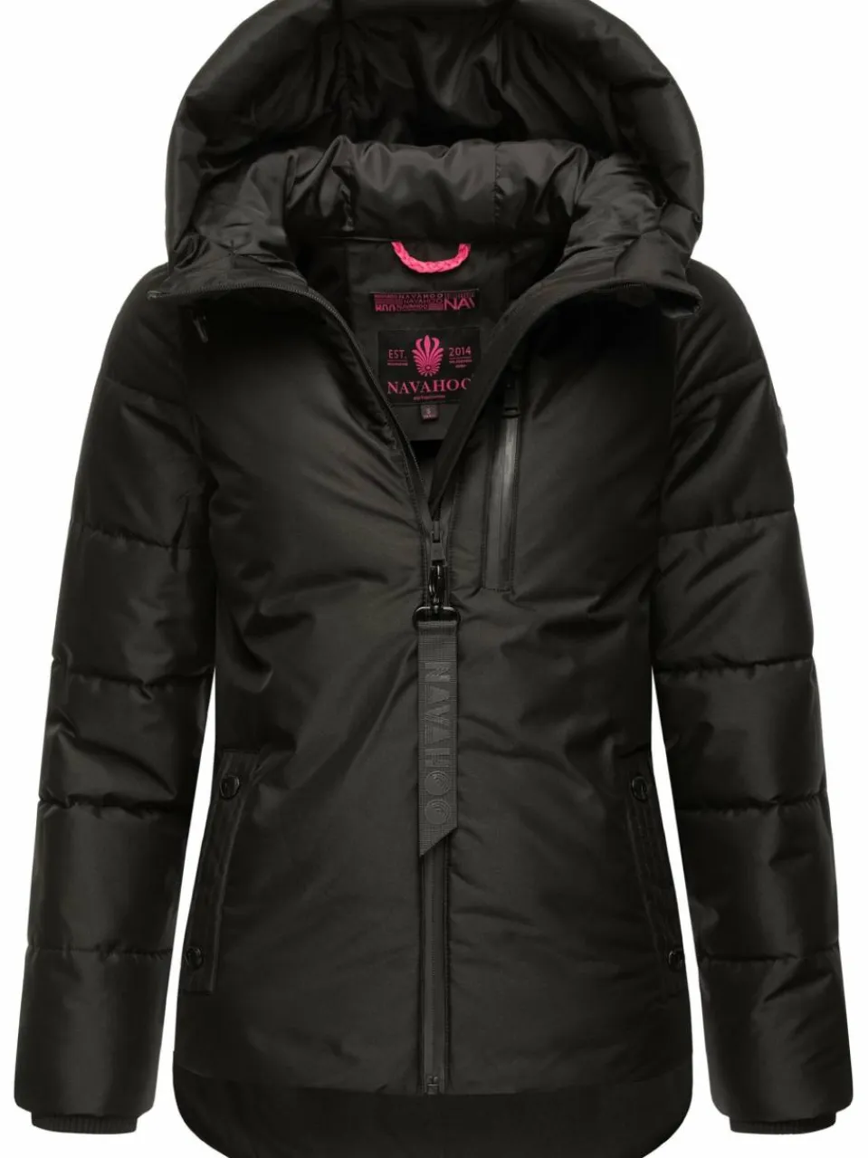 Navahoo Jacken & Westen<Damen Steppjacke - Krümelein schwarz uni