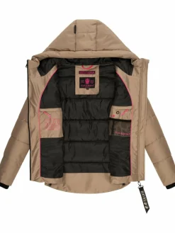 Navahoo Jacken & Westen<Damen Steppjacke - Krümelein taupe uni