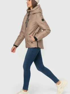 Navahoo Jacken & Westen<Damen Steppjacke - Krümelein taupe uni