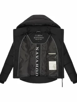 Navahoo Jacken & Westen<Damen Steppjacke - Lachperle XIV schwarz uni