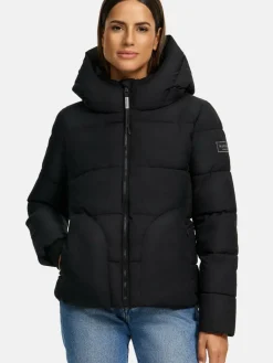 Navahoo Jacken & Westen<Damen Steppjacke - Lachperle XIV schwarz uni