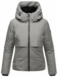 Navahoo Jacken & Westen<Damen Steppjacke - Liebesküken XIV grau uni