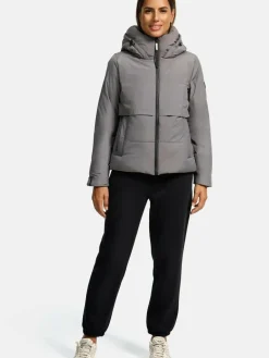 Navahoo Jacken & Westen<Damen Steppjacke - Liebesküken XIV grau uni