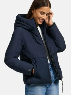 Navahoo Jacken & Westen<Damen Steppjacke - Liebesküken XIV marine uni