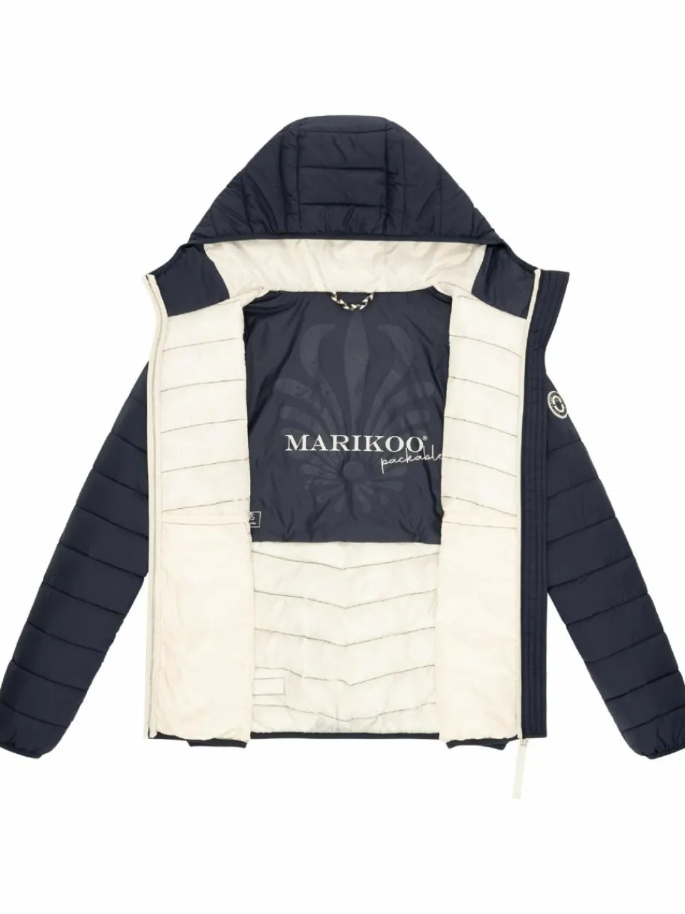 Marikoo Jacken & Westen<Damen Steppjacke - Pack Mich Ein marine uni