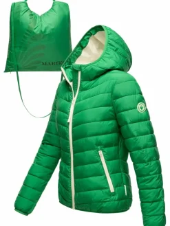 Marikoo Jacken & Westen<Damen Steppjacke - Pack Mich Ein grün uni