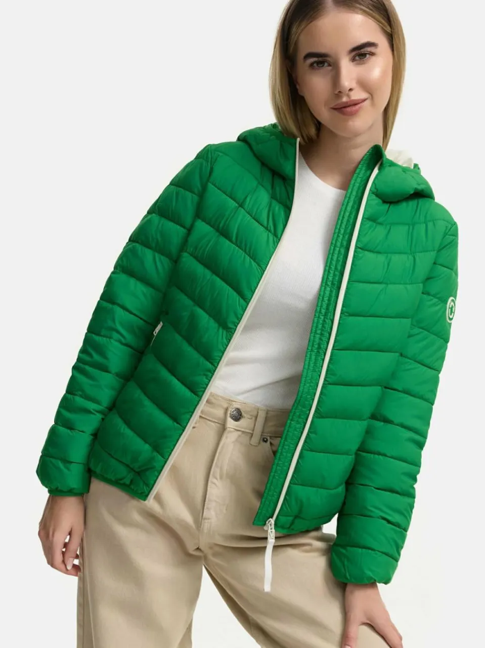 Marikoo Jacken & Westen<Damen Steppjacke - Pack Mich Ein grün uni