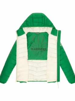 Marikoo Jacken & Westen<Damen Steppjacke - Pack Mich Ein grün uni
