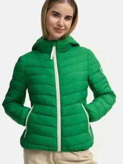 Marikoo Jacken & Westen<Damen Steppjacke - Pack Mich Ein grün uni