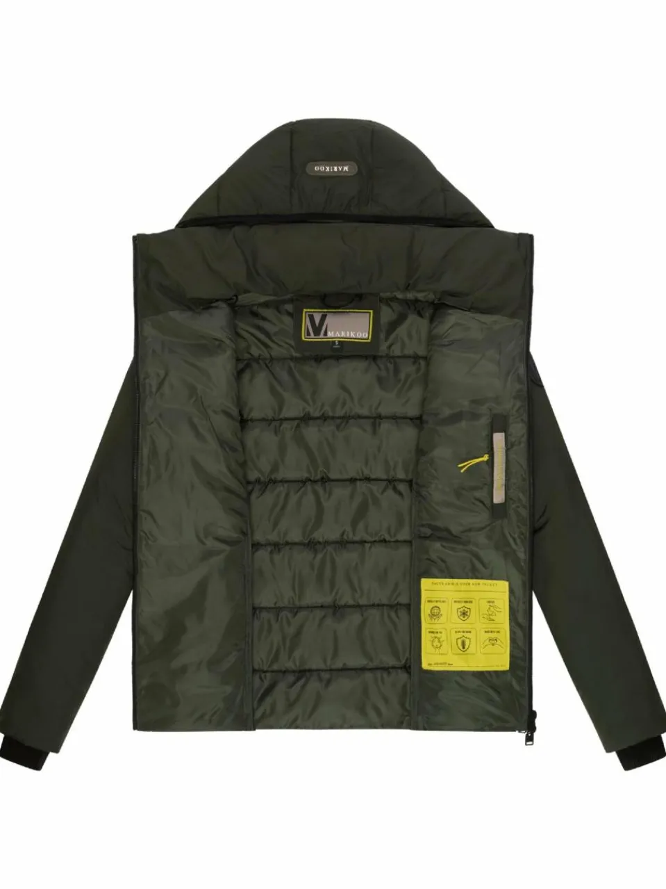 Marikoo Jacken & Westen<Damen Steppjacke - Radaa 16 oliv uni