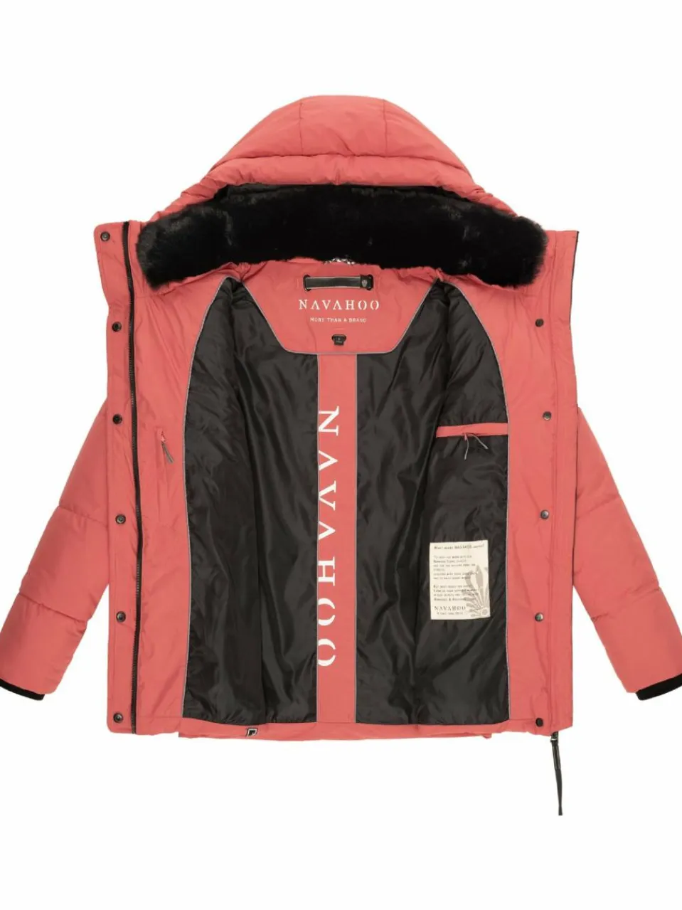 Navahoo Jacken & Westen<Damen Steppjacke - Sag ja XIV rot uni