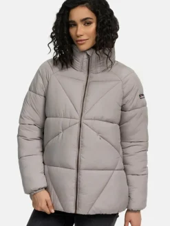 Navahoo Jacken & Westen<Damen Steppjacke - Schokolinaa 14 grau uni