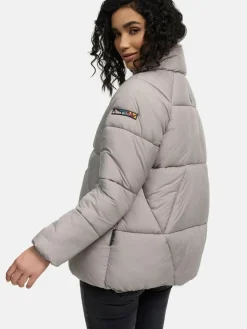 Navahoo Jacken & Westen<Damen Steppjacke - Schokolinaa 14 grau uni
