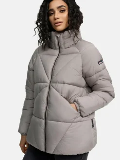 Navahoo Jacken & Westen<Damen Steppjacke - Schokolinaa 14 grau uni