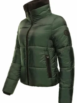 Navahoo Jacken & Westen<Damen Steppjacke - Sternschnüppchen tanne uni