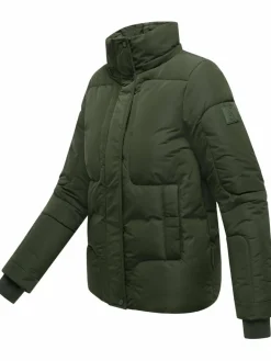 Navahoo Jacken & Westen<Damen Steppjacke - Zauberlicht 14 oliv uni