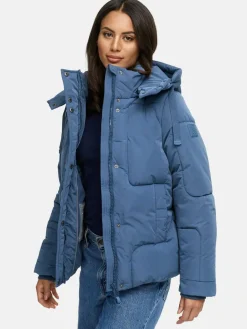 Navahoo Jacken & Westen<Damen Steppjacke - Zauberlicht 14 blau uni