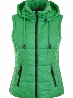 Navigazione Jacken & Westen<Damen Steppweste grün uni