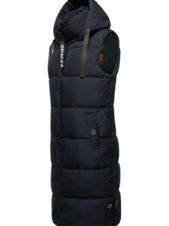 Navahoo Jacken & Westen<Damen Steppweste - Schnuffelchen marine uni